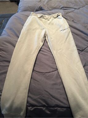 Kids Cream Jogger Sweatpants